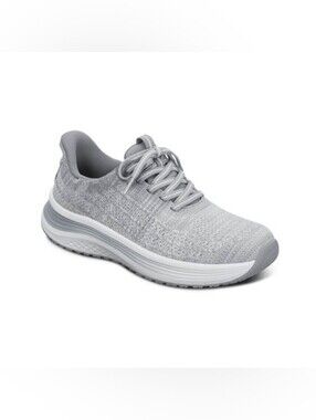Orthofeet Nira Hands-Free Sneakers Light Gray Women's Shoes Size 12W 12 Wide